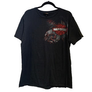 Harley Davidson T Shirt‎ Black Size Large